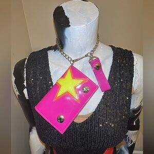 Trifold Chain Wallet by Addicted - Pink